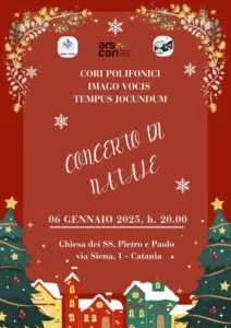 Locandina del concerto del 6 gennaio
