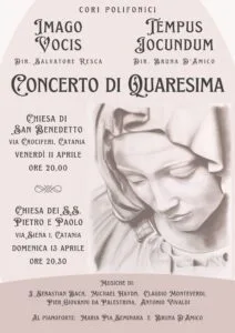 Locandina del concerto di Quaresima 2025