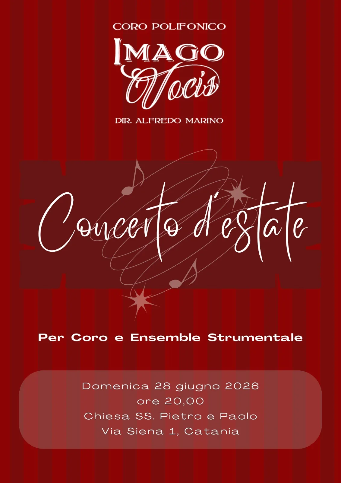 Locandina Concerto d'estate 2026