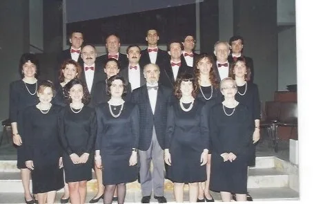 Una delle prime formazioni del Coro Imago Vocis, nei primi anni Novanta